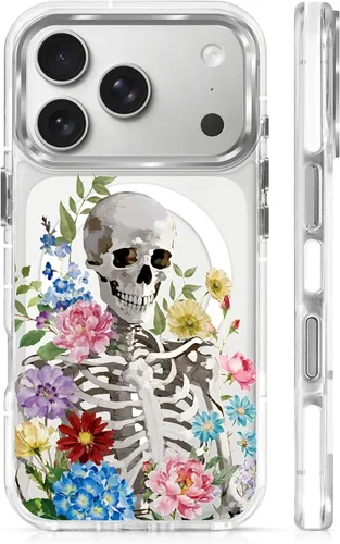 Miniatura 71 de Funda para iPhone 13/14 [compatible con Magsafe], funda magnética transparente de silicona a prueba de golpes con patrón de versículos de la Biblia
