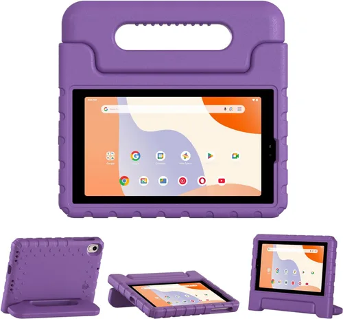 Miniatura 14 de Funda para tablet Walmart Onn de 7 pulgadas Gen 4 2024 Modelo: 100135924, peso ligero, a prueba de golpes, duradero, con soporte de mango Negro