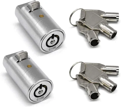 Miniatura 8 de Cerradura de máquina expendedora con llave igual para máquinas de coque, aperitivos y refrescos, 3 llaves incluidas