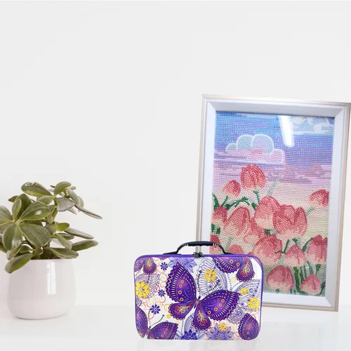 Miniatura 6 de LIRUNQIU Contenedores de almacenamiento de pintura con diamantes, caja de almacenamiento de accesorios y herramientas de arte con diamantes de 120