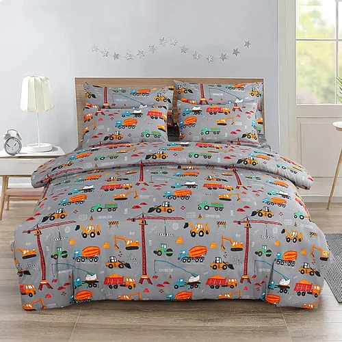 Miniatura 9 de HollyHOME Juego de edredón de microfibra suave de unicornio y arco iris para adolescentes y niñas, juego de cama de 7 piezas en una bolsa