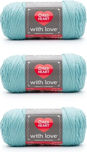 Miniatura 11 de Red Heart with Love Berry - Hilo rojo – Paquete de 3 unidades de 6.98 oz/7 onzas – Acrílico – 4 medianos (peinado) – 370 yardas – Tejido/ganchillo