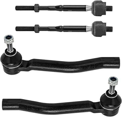 Miniatura 86 de Detroit Axle - 4 barras de acoplamiento delanteras para Kia Forte Koup 14-17, 14-18 Forte Forte5, 4 extremos de barra de acoplamiento exteriores e