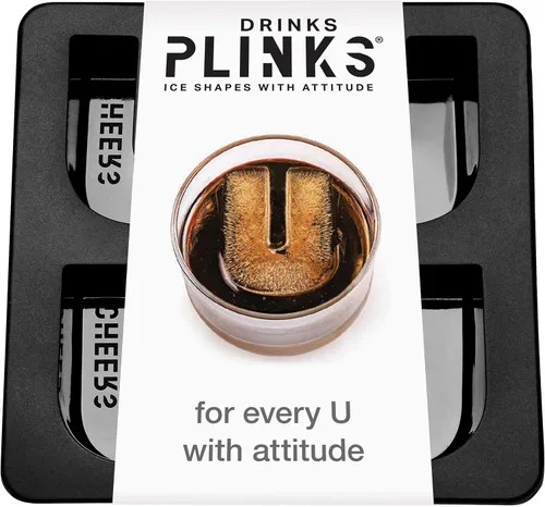 Miniatura 32 de DrinksPlinks Bandeja de Cubitos de Hielo con Letra H - Molde de Cubitos de Hielo de Silicona Personalizado para Whisky – Bandeja Grande