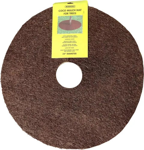Miniatura 4 de Bosmere M236 - Alfombrillas de protección para árboles, paquete de 3, 30 pulgadas, marrón