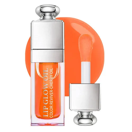GECOMO Aceite hidratante que brilla para labios, aceite hidratante que brilla los labios, aceite nutritivo brillante y transparente, aceite de 004-#