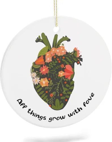 Miniatura 9 de Adornos de plantas para árbol de Navidad, decoración de Navidad de señora de plantas locas, bonitos y divertidos adornos de cerámica para amantes