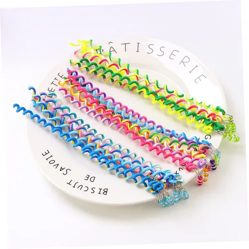 Miniatura 4 de Pinzas para el cabello para niños y niñas, paquete de 6 clips para niñas, herramienta trenzadora, accesorios de bricolaje amarillos