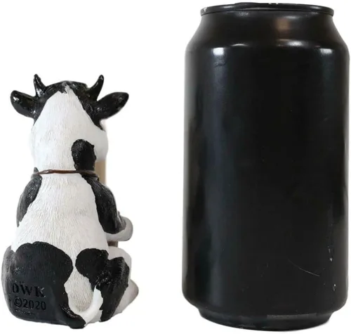 Miniatura 5 de Granja Bovine Holstein Vaca Madera Barril Palillos Titular con palillos de dientes