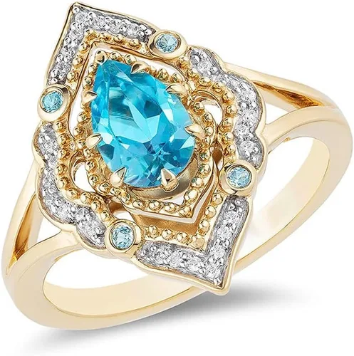 Anillo solitario chapado en oro amarillo de 18 quilates con circonita cúbica y circonita cúbica para mujer, anillo de eternidad, anillo de promesa