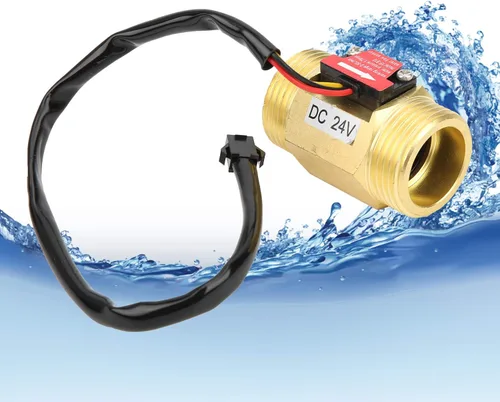 Miniatura 7 de Eujgoov Sensor de agua YF?B10 G1in rosca macho latón efecto Hall contador de flujo líquido para calentadores de agua, DC24V 2 ~ 50L/MIN