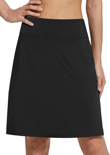 Miniatura 2 de BALEAF - Falda pantalón corta de 20 pulgadas de longitud hasta la rodilla, falda atlética, modesta, larga, casual, con bolsillos, protección UV