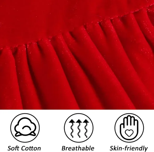 Miniatura 3 de Toddler Girl Christmas Dress for First Christmas Baby Girl Outfit Little Girls Santa Red Dresses with Hat 0-6 Years