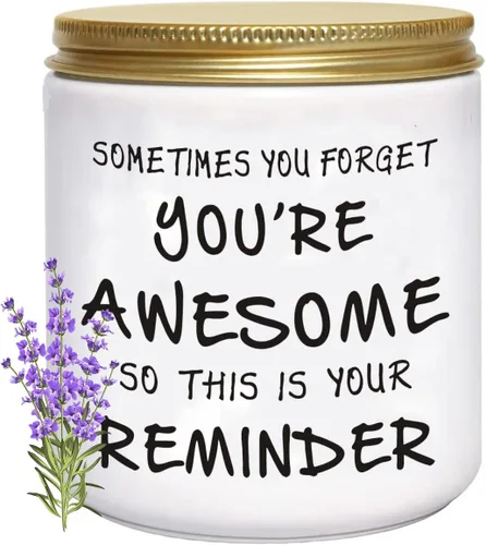 BFJLIFE Velas de regalo para mujeres, inspiradoras únicas para el día de la madre, Navidad, cumpleaños, cuidado personal, relajación, regalos de spa