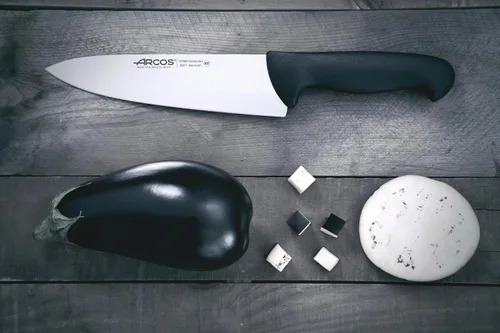 Miniatura 6 de Arcos Cuchillo de chef serie 2900 – Hoja de acero inoxidable de nitro, mango negro de polipropileno, plata, sistema de identificación