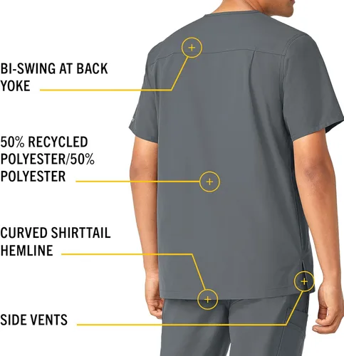 Miniatura 4 de Carhartt Men's Force V-Neck Shirttail Top