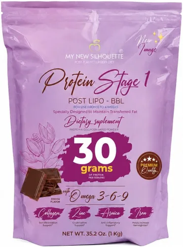 Miniatura 9 de MI NUEVA SILUETA Proteína médica Post BBL Stage 1 My New Silhouette (vainilla) omegas 3, 6, 9 potencializados con treinta gramos de proteína por