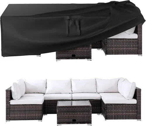 Miniatura 9 de Ruimoy Fundas para muebles de patio, funda impermeable para muebles de exterior, uso general, fundas para mesa exterior y silla, resistentes 600D