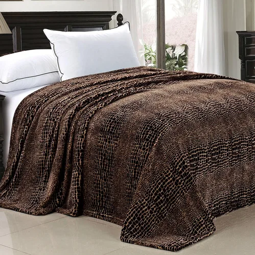 Miniatura 3 de Home Soft Things Manta de cama estilo safari animal, azul, tamaño individual