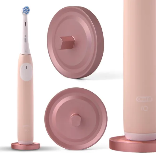 Rose Gold Oral-B Compatible Electric Toothbrush Holder for Bathroom, Aluminum Oral B Toothbrush Holder With Hygienic Drip Capture Stops Toppling
