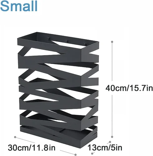 Miniatura 2 de Soporte para paraguas para interiores, geométrico y moderno, de metal, independiente, soporte de almacenamiento para el hogar, oficina, pasillo