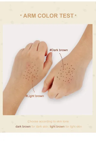 Miniatura 4 de AKARY Pluma de pecas – Pecas de imitación profesional de punto suave resistente al agua para maquillaje natural sin esfuerzo besado por el sol