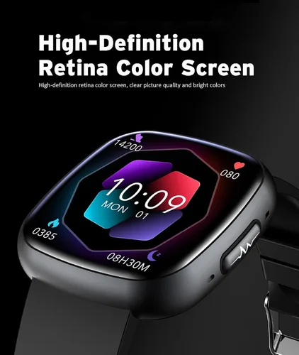 Miniatura 2 de Reloj inteligente avanzado de salud y fitness, pantalla táctil HD de 1.72 pulgadas, reloj inteligente para hombres y mujeres, más de 100 modos