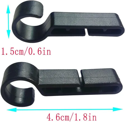Miniatura 2 de 10 clips de casco para casco duro, monta fácilmente el faro en el casco de bordes estrechos 10pcs