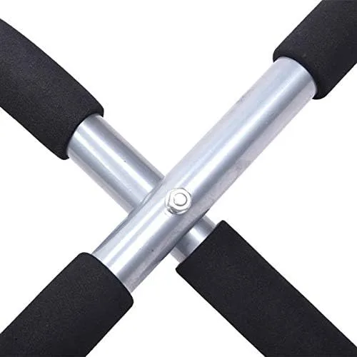 Miniatura 4 de Barra de dominadas para puerta de fitness, equipo de gimnasio portátil para interiores, multiagarre fuerte para puerta Barra de dominadas