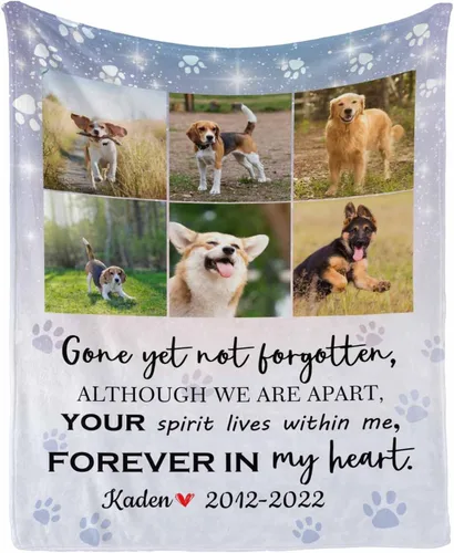 Miniatura 34 de Manta personalizada con foto de perro, mantas con imagen personalizada para amantes de los perros, manta personalizada para regalos con mis propias