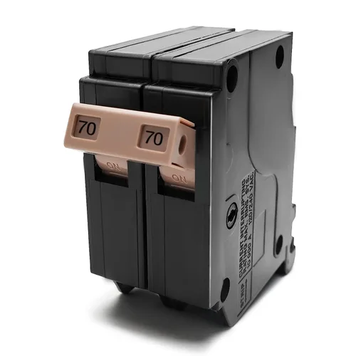 Miniatura 9 de Disyuntor 215 de 2 polos y 15 amperios, disyuntor de caja moldeada enchufable tipo 3/4 pulgadas, protección magnética térmica, 10 KAIC, 120/240V