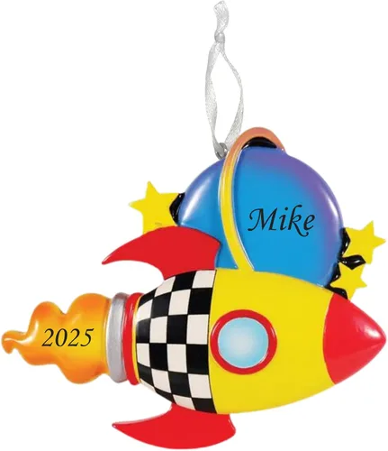 Miniatura 6 de Adorno personalizado para árbol de Navidad 2024 – Adorno de Navidad personalizado de astronauta, decoración artesanal del espacio