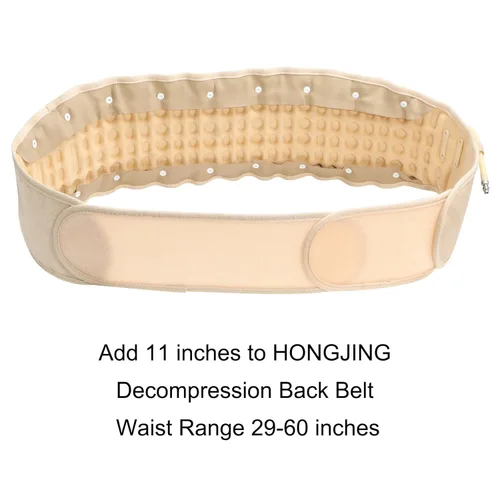 Miniatura 3 de HONGJING Correa de extensión de 15.7 pulgadas para extender el cinturón trasero de descompresión para adaptarse a tamaños de cintura de hasta 60