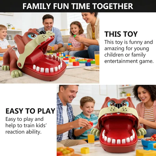 Miniatura 5 de 1 pieza de dientes de cocodrilo para niños, juego de dentista de juguete para morder, acción de captura aleatoria, juguete de dientes de cocodrilo