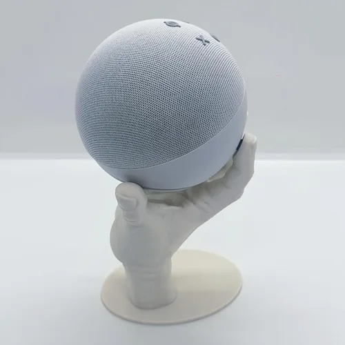 Miniatura 7 de Soporte de mesa de estilo manual compatible con Amazon Alexa Smart Speaker Echo Dot (4ª y 5ª generación) (blanco)