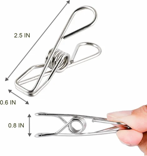Miniatura 4 de 20 pines de ropa de gran tamaño - Clips para fotos y alimentos para colgar ropa y fotos