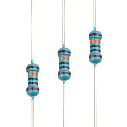 Miniatura 30 de 100pcs 1 ohm Resistor 1/4w (0.25 W) Resistencia fija de película metálica de tolerancia ±1%, múltiples valores de resistencia opcional