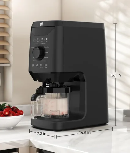Miniatura 2 de Rellytech Máquina casera para hacer helados, 12 en 1 con recipientes y tapas de 2 pintas, máquina para hacer gelato, sorbete y yogur congelado