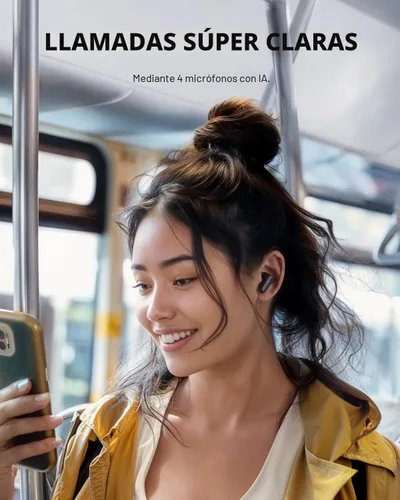 Miniatura 6 de Soundcore P30i de Anker Auriculares con cancelación de ruido, cancelación de ruido fuerte e inteligente, graves potentes, 45H de reproducción, Negro