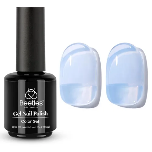 Miniatura 26 de Beetles - Esmalte de uñas de gel marrón de 0.5 onzas fluidas (15ml), esmalte de uñas de gel para remojar con lámpara LED UV, esmalte de uñas en gel