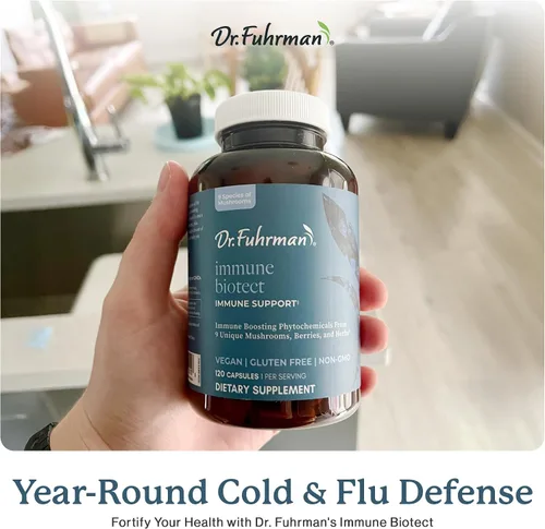 Miniatura 6 de Dr. Fuhrman Suplemento de apoyo inmunológico totalmente natural Vitamina derivada de alimentos integrales para defensa de la inmunidad