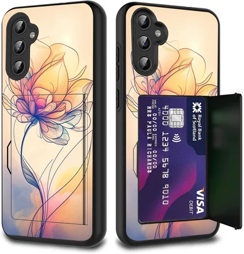 Miniatura 98 de Funda híbrida de doble capa con función atril para Samsung Galaxy A16 5G de 6.9 pulgadas, diseño de vaca con bandera estadounidense