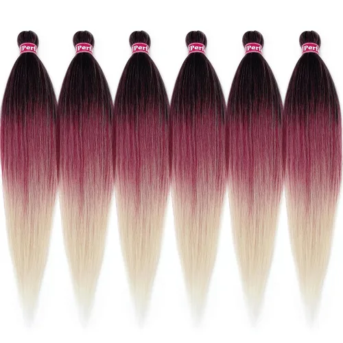 Miniatura 39 de Black Braiding Hair Pre Stretched 16 Inch Black Hair Extensions For Braiding Hypoallergenic Pre-stretched Braiding Hair Natural Knotless Crochet