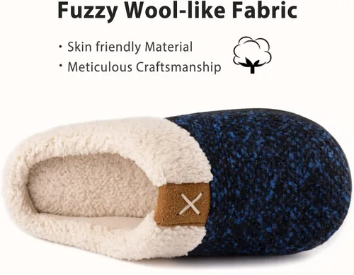 Miniatura 3 de ULTRAIDEAS Pantuflas de punto acogedoras con espuma viscoelástica para mujer