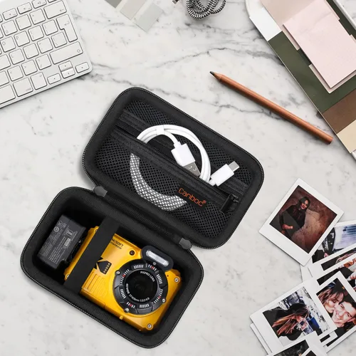 Miniatura 7 de Canboc Funda de transporte para cámara digital Kodak PIXPRO WPZ2, resistente e impermeable, bolsa de fotografía subacuática, bolsillo de malla