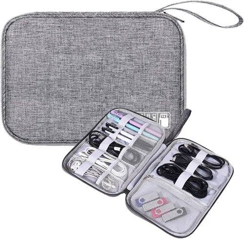 Miniatura 17 de Estuche Organizador Pequeño para Dispositivos Electrónicos USB Cargador Accesorios Ratón Cable de Teléfono Tarjeta SD Banco de Energía Auriculares