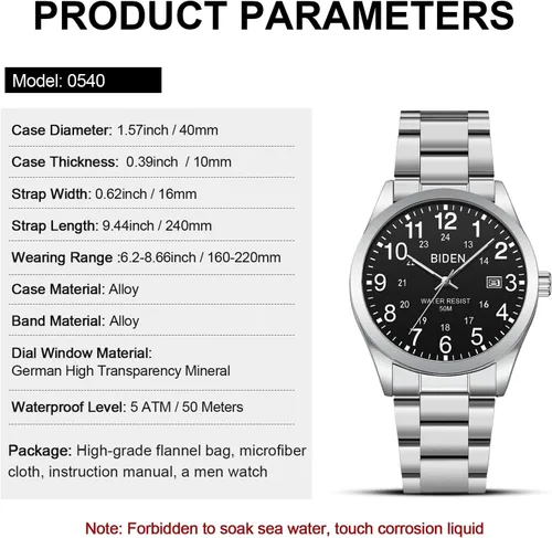 Miniatura 9 de LN LENQIN Relojes para hombre analógicos de cuarzo deportivos unisex, impermeables a 30M, reloj de enfermera para hombres y mujeres, profesionales