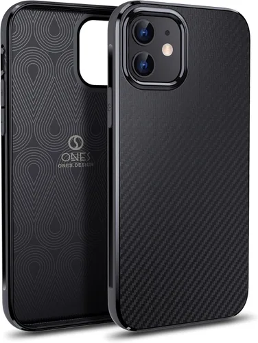 Miniatura 24 de ONES Funda delgada para iPhone 11 Pro Max, cubierta ultra delgada con patrón de fibra de carbono, funda protectora a prueba de golpes con diseño