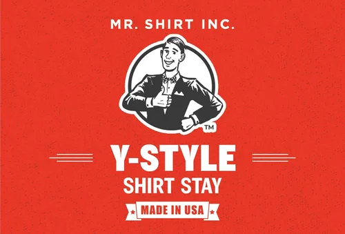 Miniatura 3 de World's Greatest Shirt Stays from Mr. Shirt Inc (estilo Y) - Liga de camisa, camiseta Tucker, soporte de camisa, permanece escondido