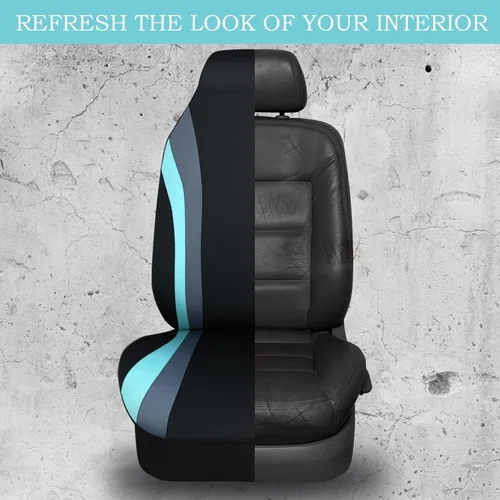 Miniatura 5 de CAR PASS AquaShield - Fundas de asiento de automóvil impermeables de neopreno solo para asientos delanteros, fundas de asiento de cubo de respaldo
